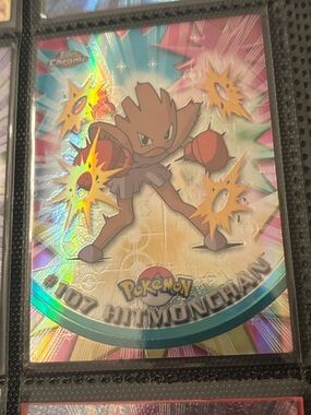 Topps chrome spectra Pokémon Hitmonchan Holographic Circle Card - Multicolor